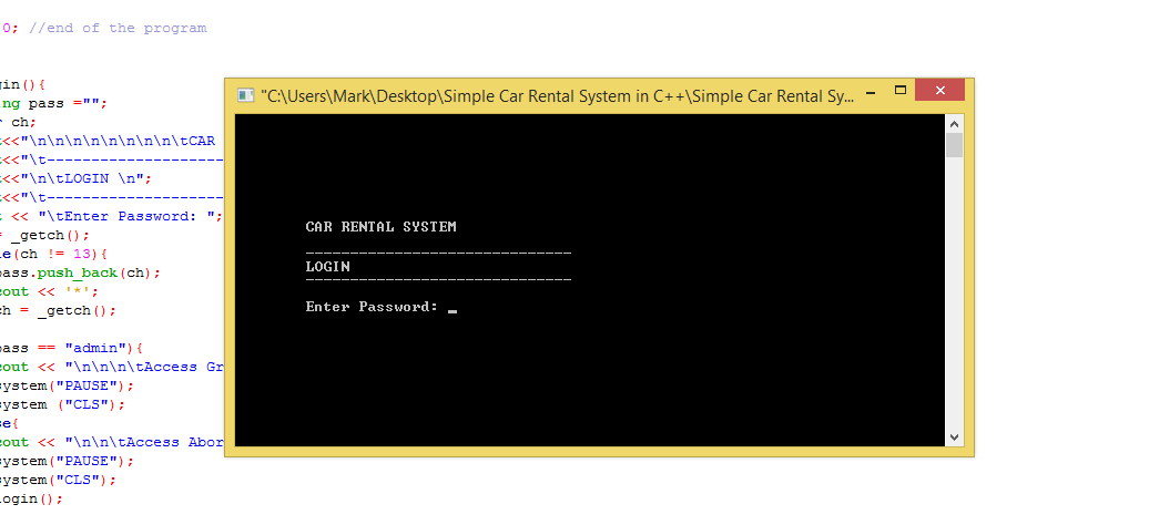 car rental system project source code in c#